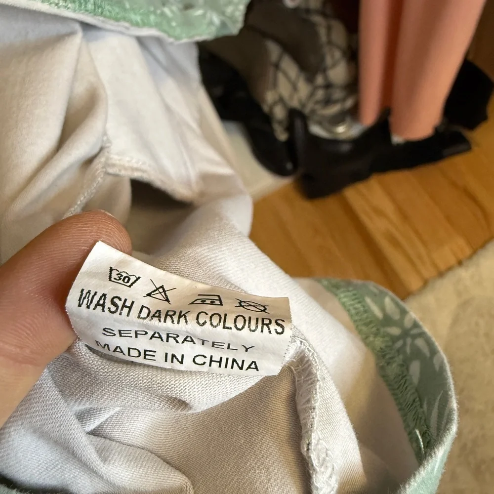 Charming Mint Green Floral Kids Dress Size 4